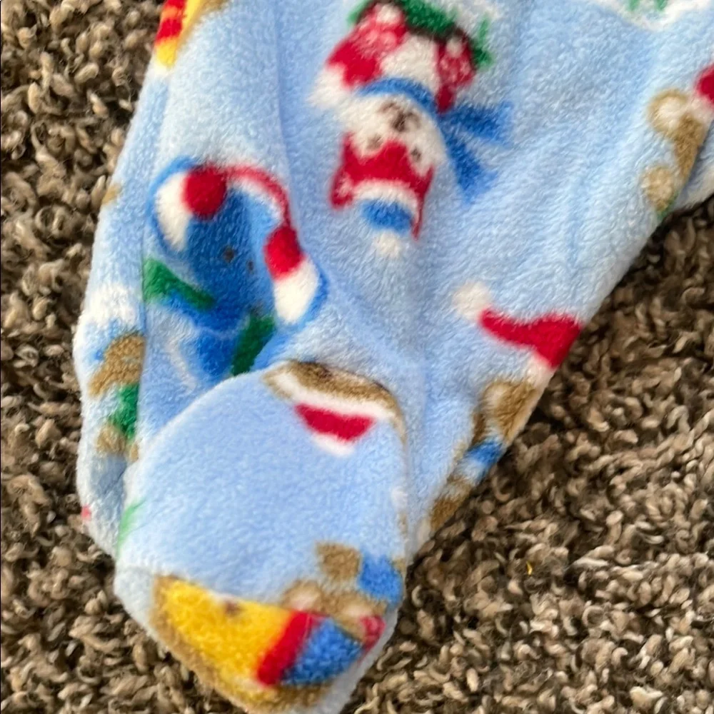 Garanimals Blue Winter Animals and Black Camouflage Baby Boy Fleece Footies